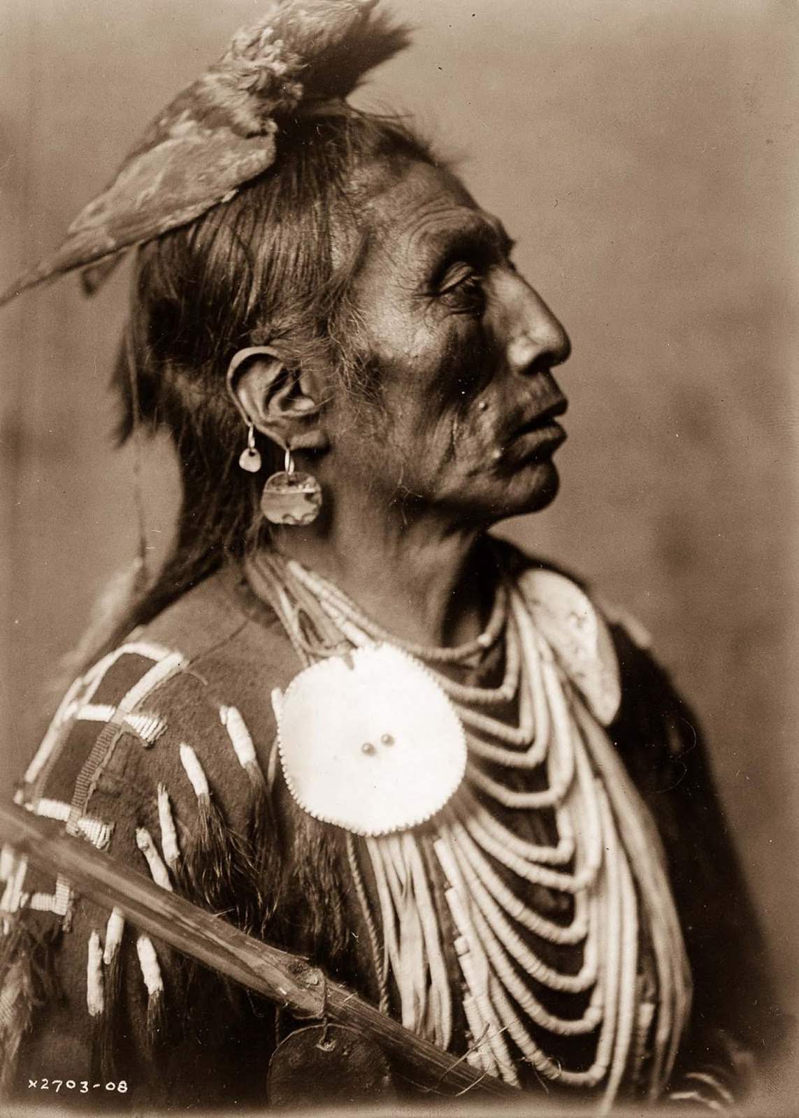 #12 Medicine Crow, of the Apsaroke tribe. 1908.