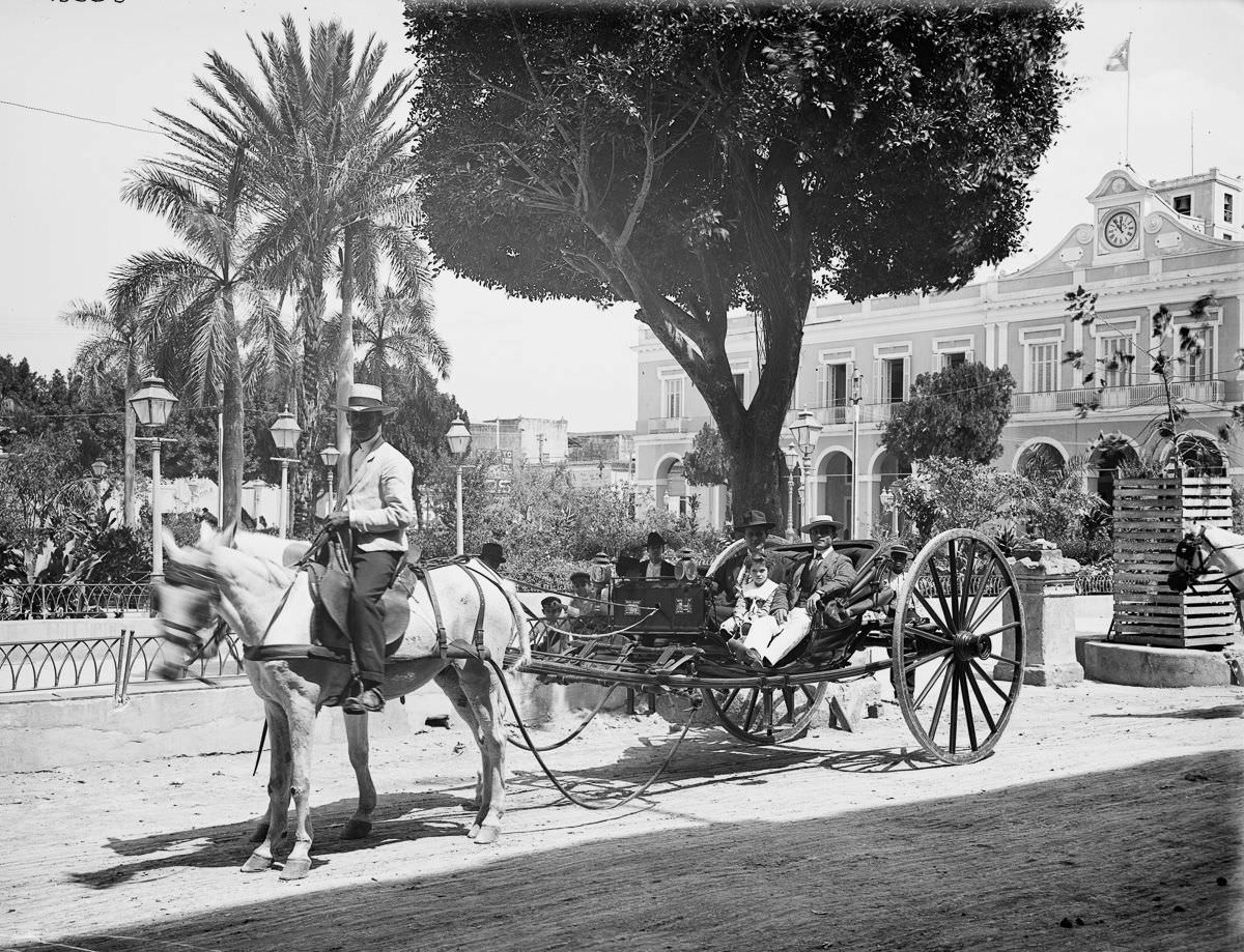 #2 A horse-drawn cab, Havana, 1904