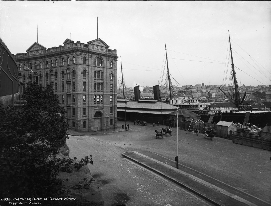 #75 Circular Quay at Orient Wharf, Sydney, 1907