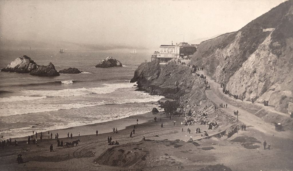#5 Souvenir Cabinet Card of Victorian Tourist Destination, the Cliff House, 1890s