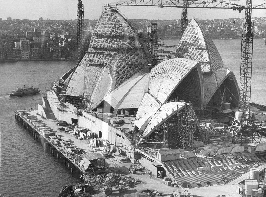 #23 The Sydney Opera House under construction, 1966.