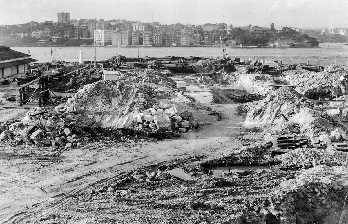 #5 The site of the Opera House is prepared for construction, 1959