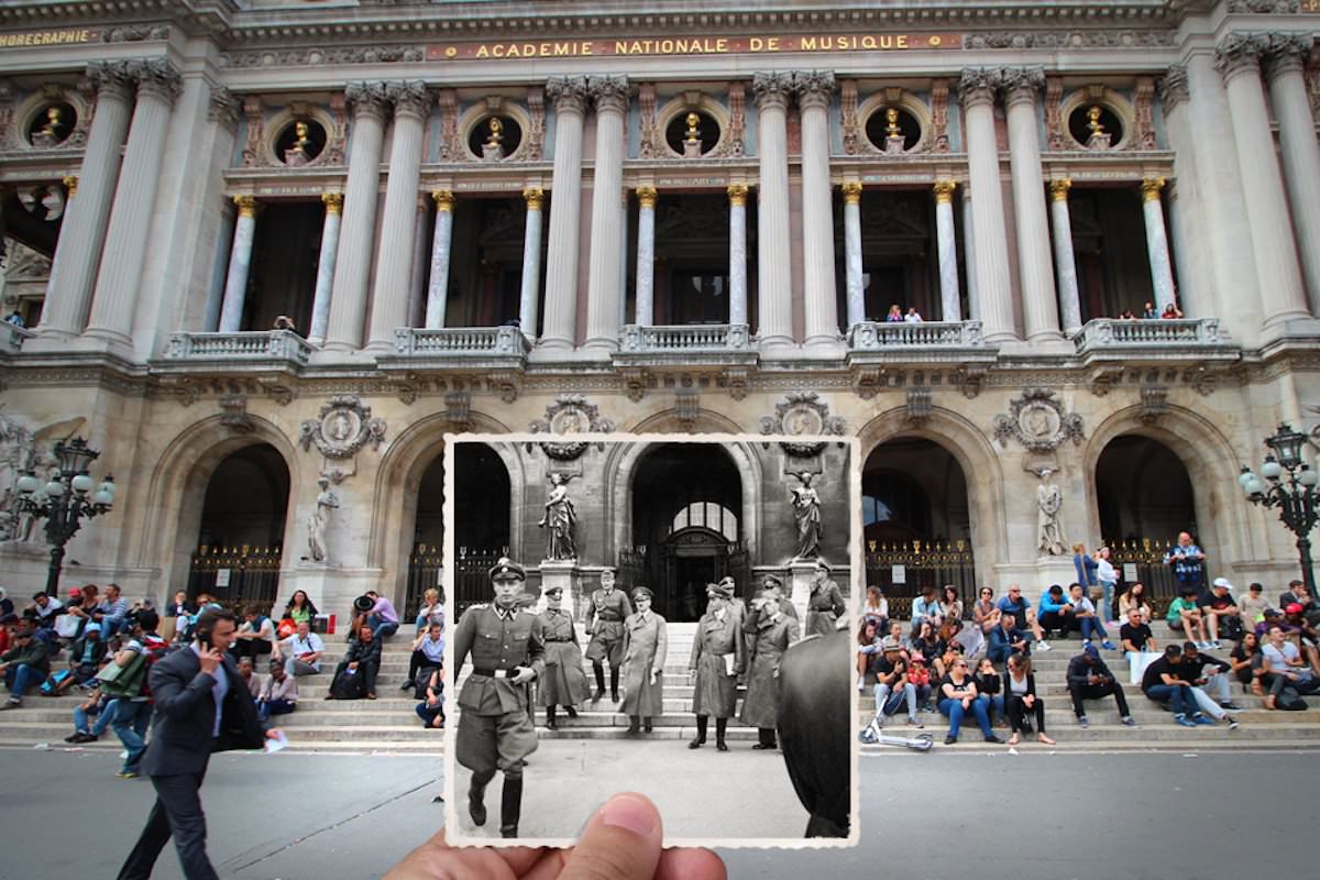 Hitler’s visit to Place de l’Opéra, June 23, 1940
