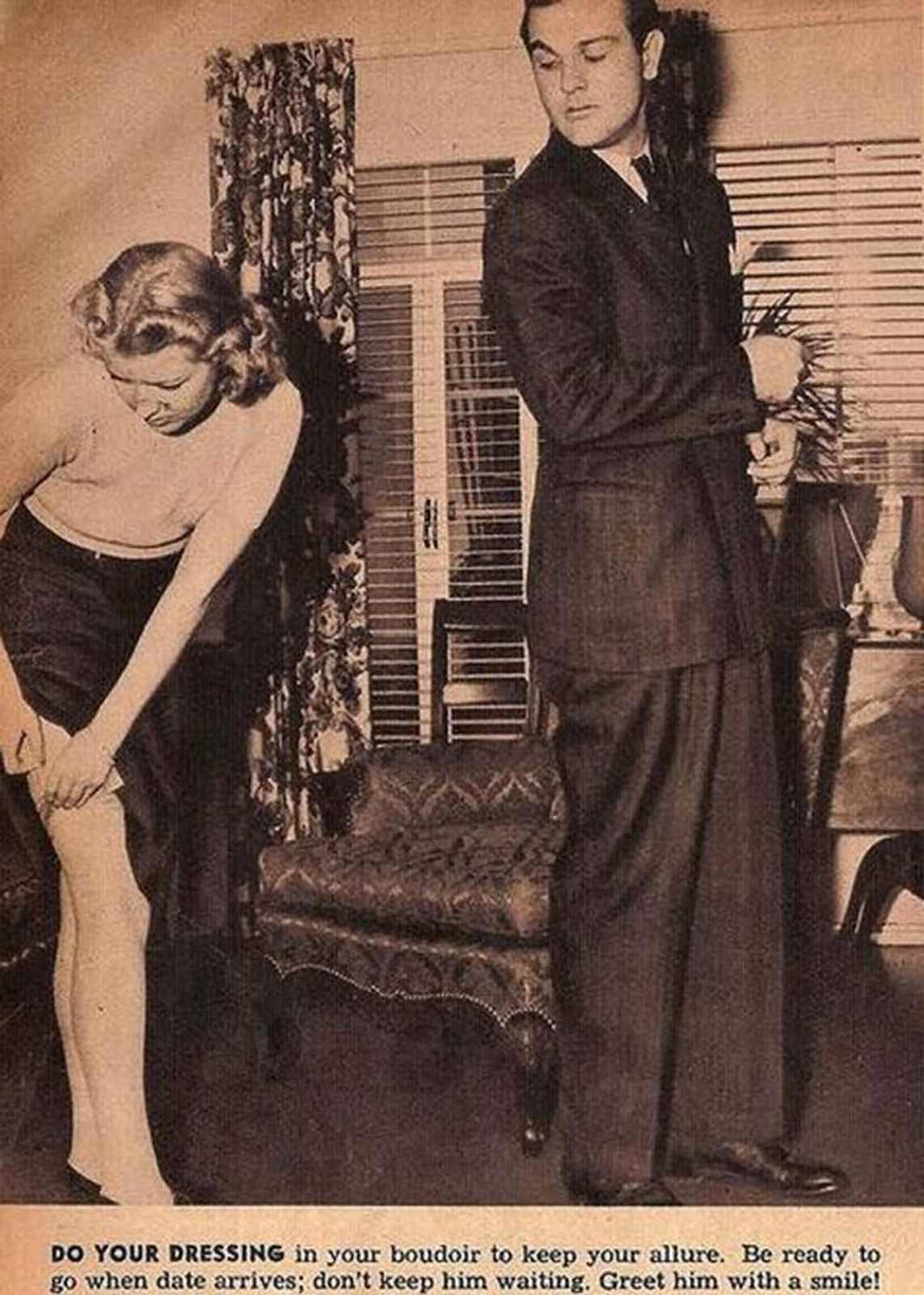 #1 Do your dressing in your boudoir to keep your allure.