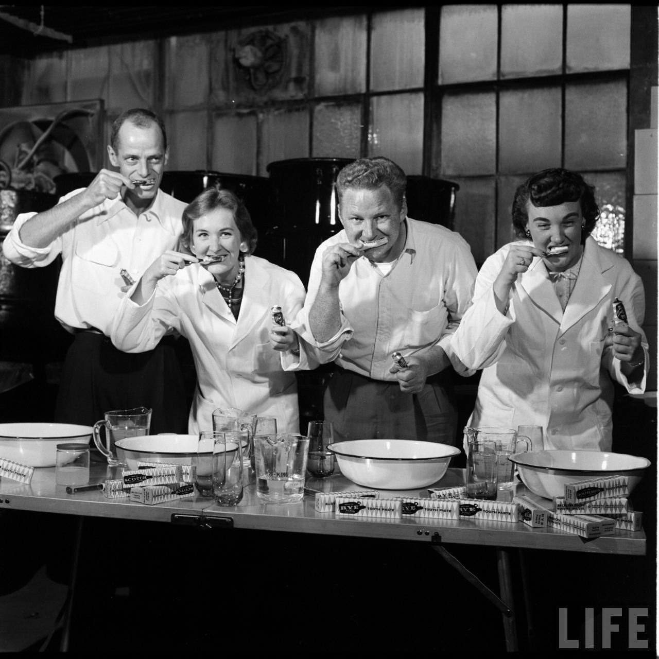 Whiskey Flavored Toothpaste: The Ridiculous Reason To Brush Your Teeth, From 1950s Inventions