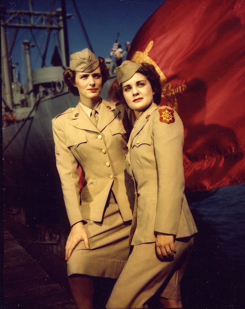 Women’s Army Corps at the Hampton Roads Port of Embarkation, Newport News, Virginia, 1940s.
