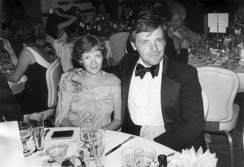 #17 Anthony Hopkins with Jenni at a party for the premiere of the movie “A Bridge Too Far”, 1977