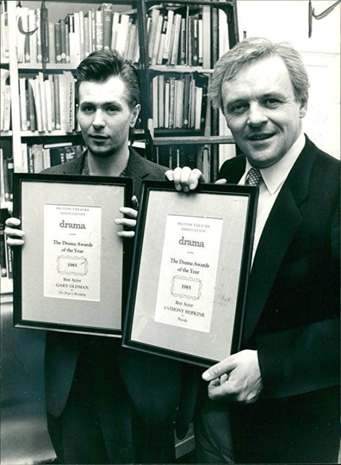 #41 Anthony Hopkins with Gary Oldman, 1985