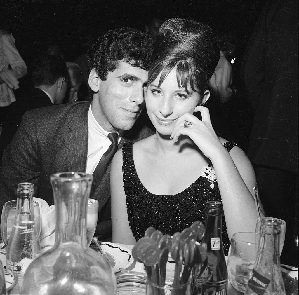 #4 Barbra Streisand with her husband, Elliott Gould, 1964