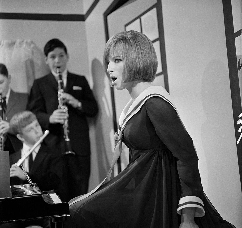 #23 Barbra Streisand sings accompanied by a band of young boys on her ‘My Name is Barbra’, 1965