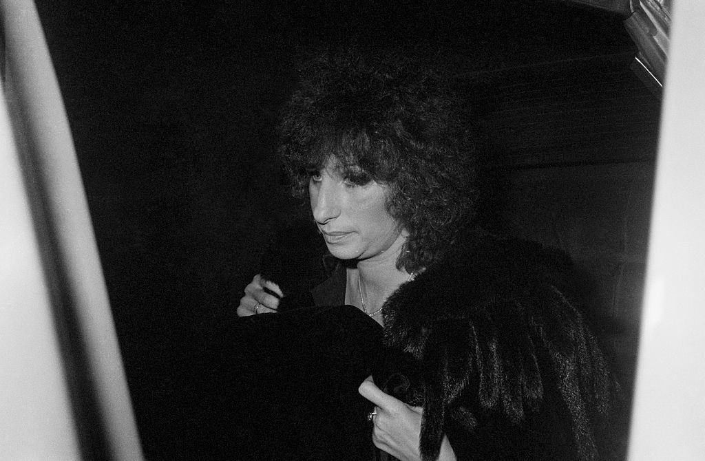 #10 Barbra Streisand wearing mink in a limousine, 1960