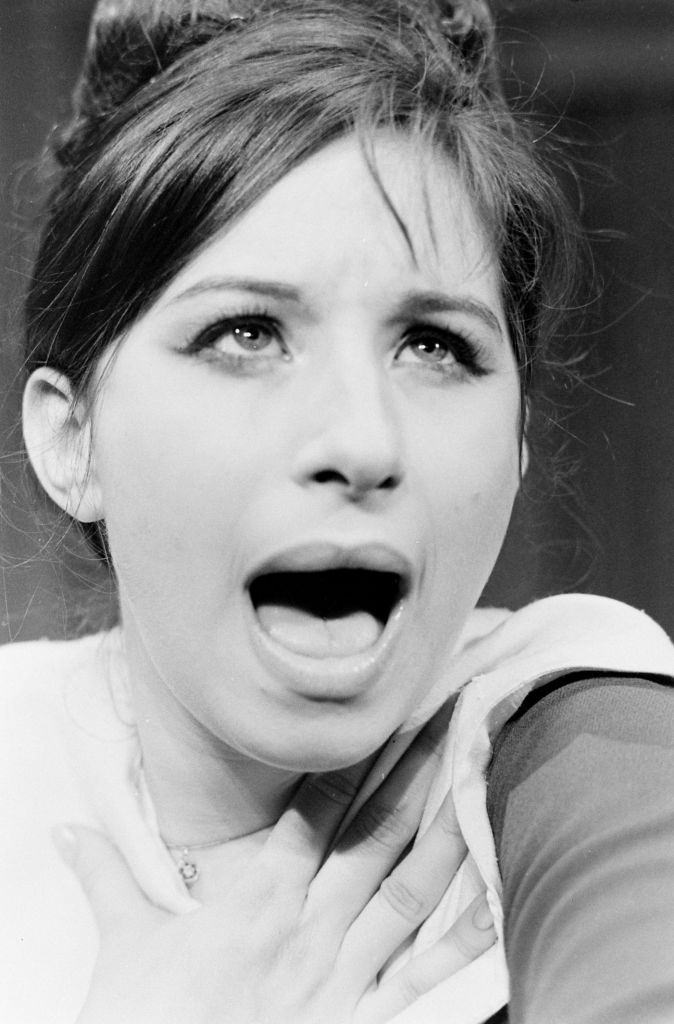 #11 Barbra Streisand singing, in the Broadway musical “I Can Get It For You Wholesale” at the Shubert Theatre in New York, 1962