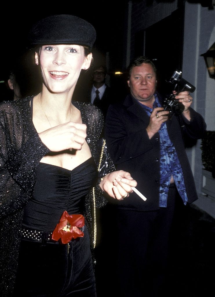 Jamie Lee Curtis at Allan Carr’s “We Love Tony Curtis” Party on March 2, 1980
