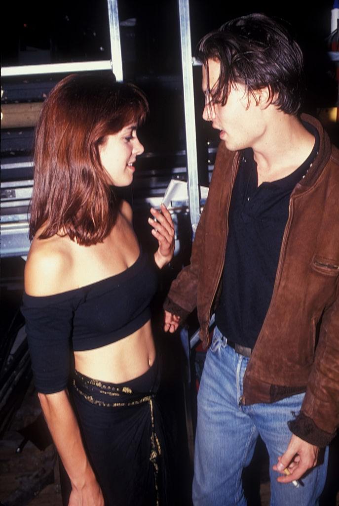 #16 Johnny Depp with an unknown girl, 1989