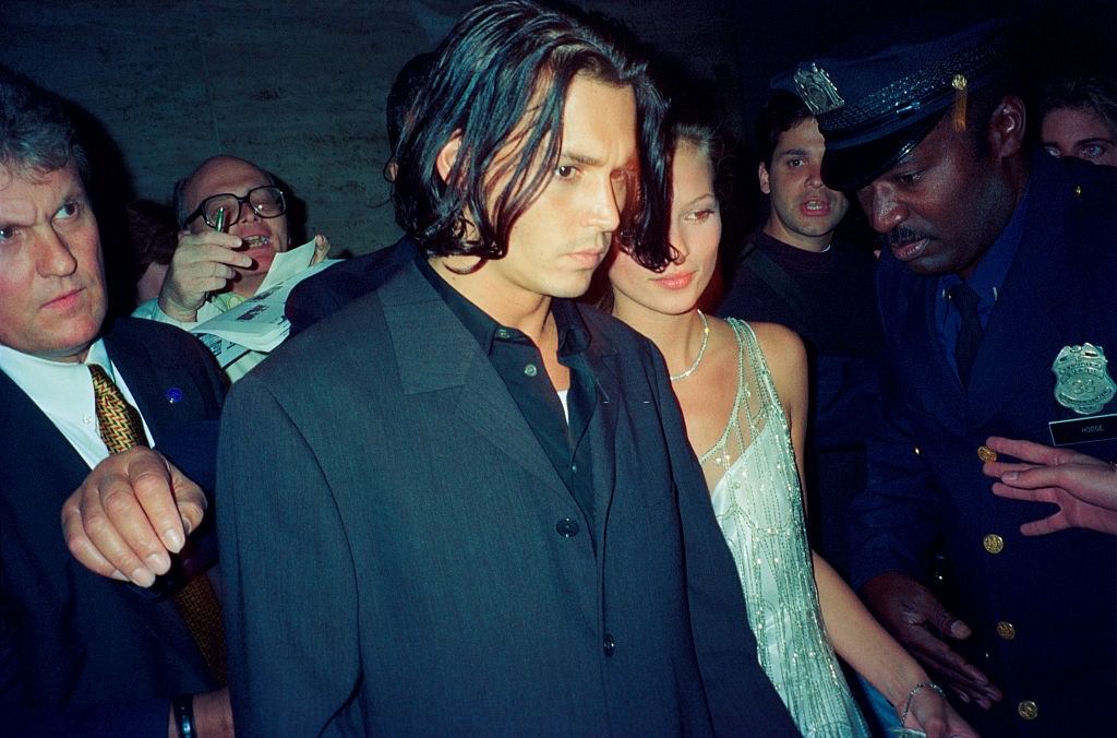 #43 Johnny Depp with Kate Moss, 1990