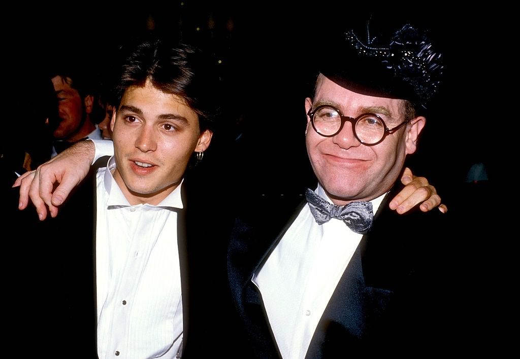 #27 Johnny Depp with Elton John, 1980