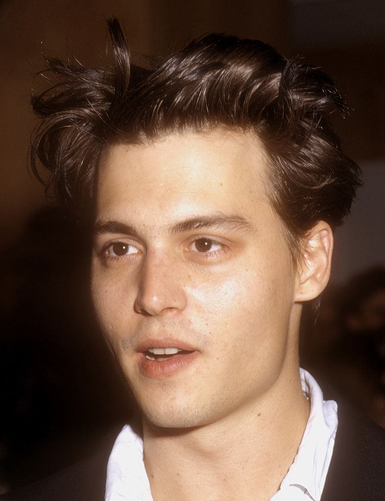 #22 Johnny Depp during “Mermaids” Premiere at The Academy in Beverly Hills, 1990