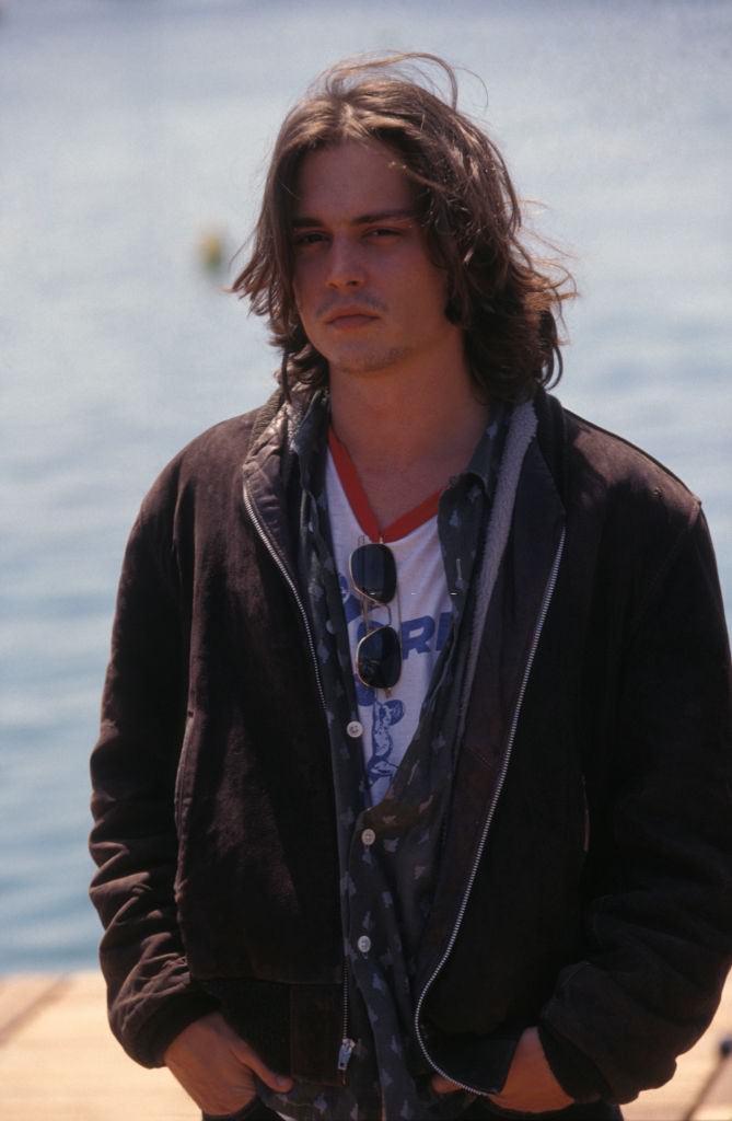 #34 Johnny Depp on the beach, 1992