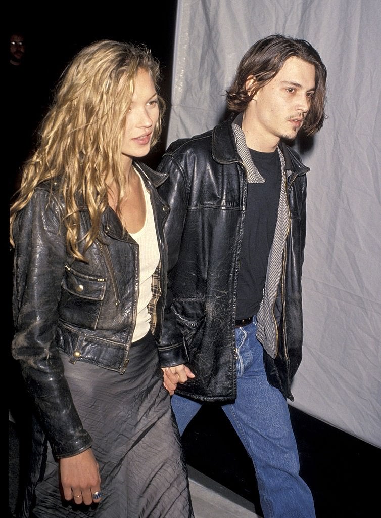#39 Johnny Depp with Kate Moss, 1994