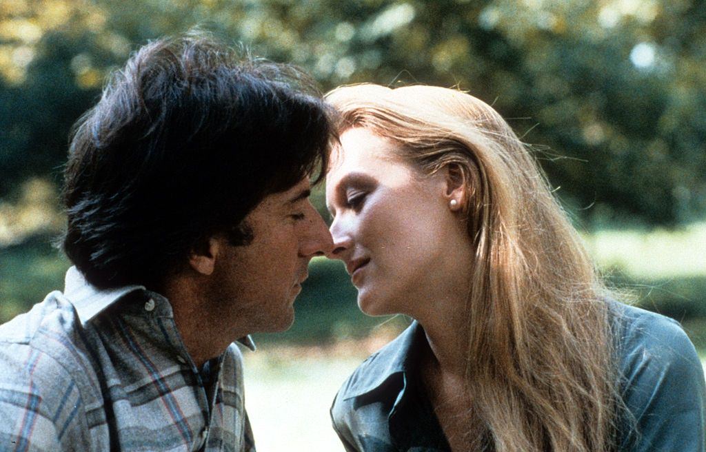 Meryl Streep with Dustin Hoffman in a scene from the film ‘Kramer Vs. Kramer’, 1979.