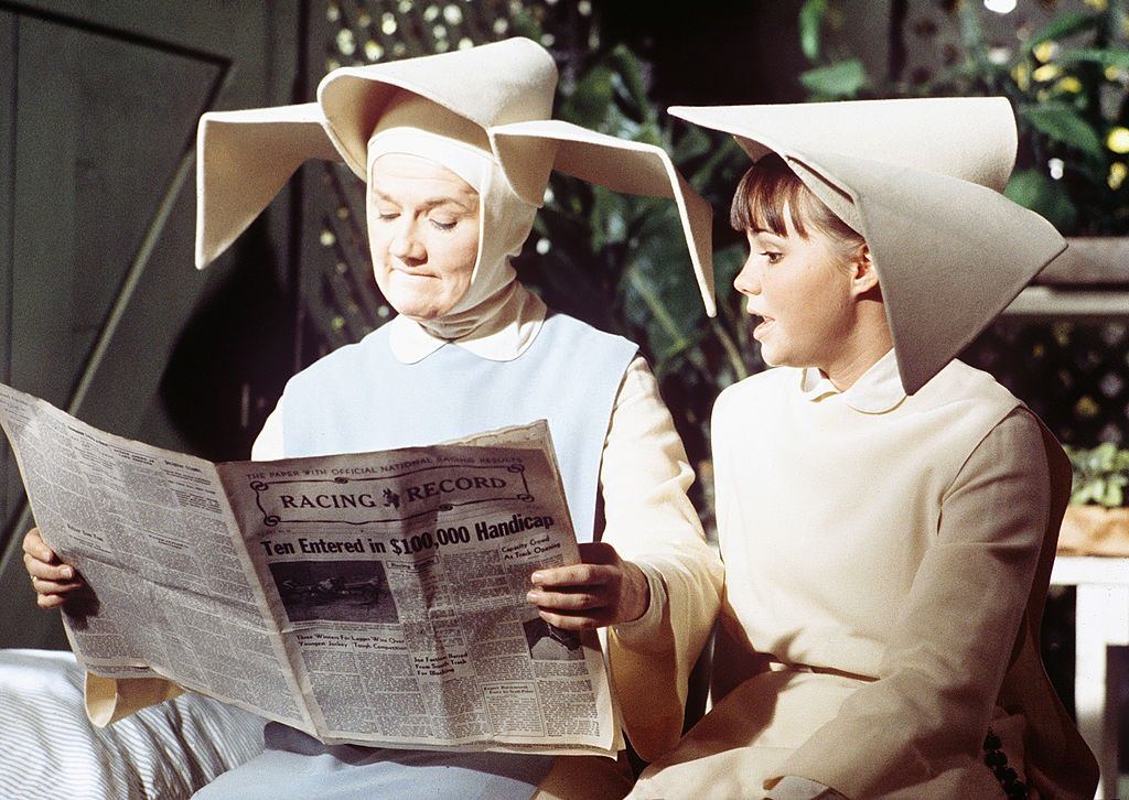 #15 Sally Field with Marge Redmond in ‘The Flying Nun’, 1968