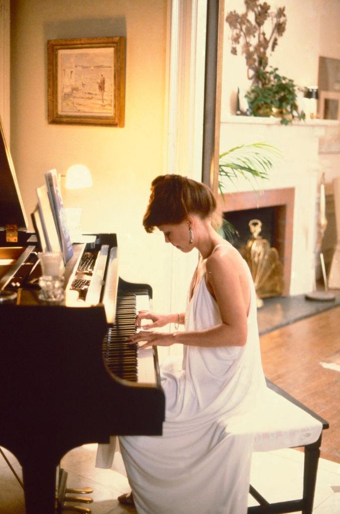 #20 Sally Field playing the piano, 1970s