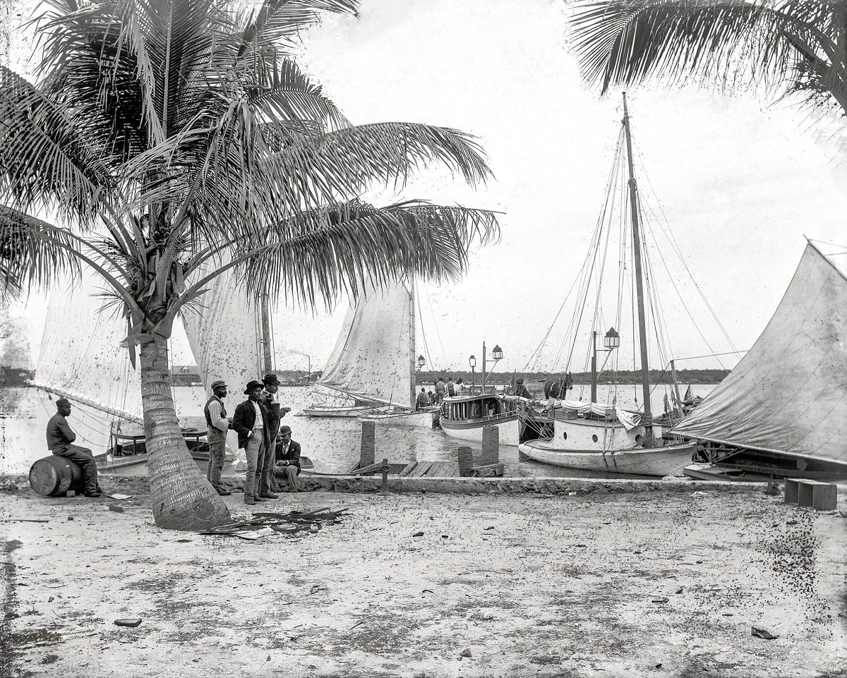 #46 The landing at Palm Beach, Florida circa 1897