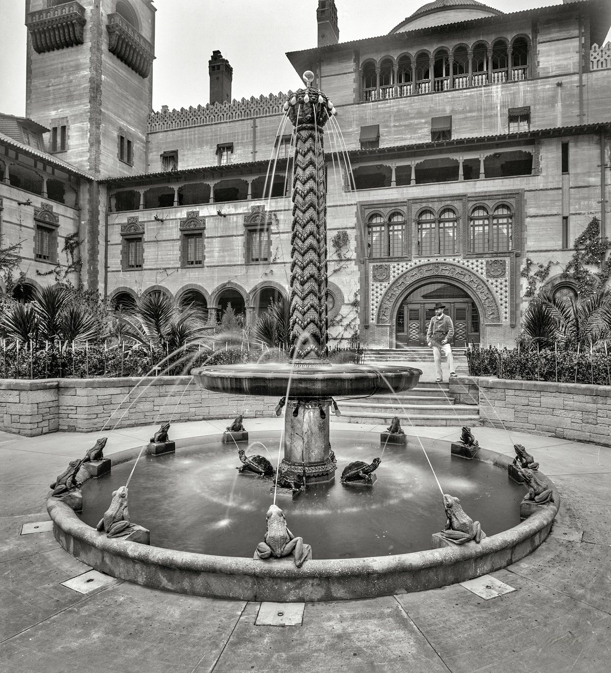 #15 Fountain at Ponce de Leon Hotel, St. Augustine, Florida, circa 1897