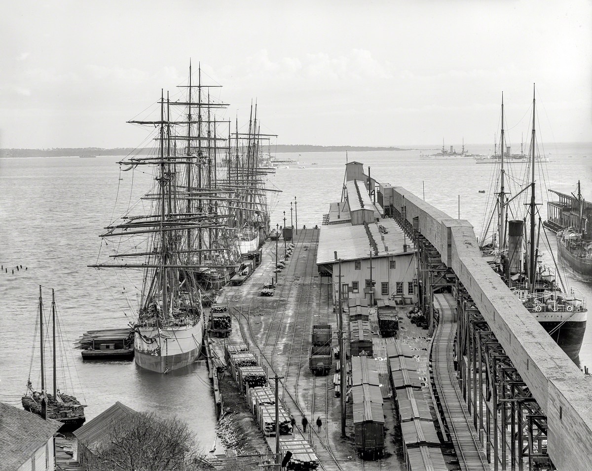 #23 Pensacola Harbor, Florida, 1900