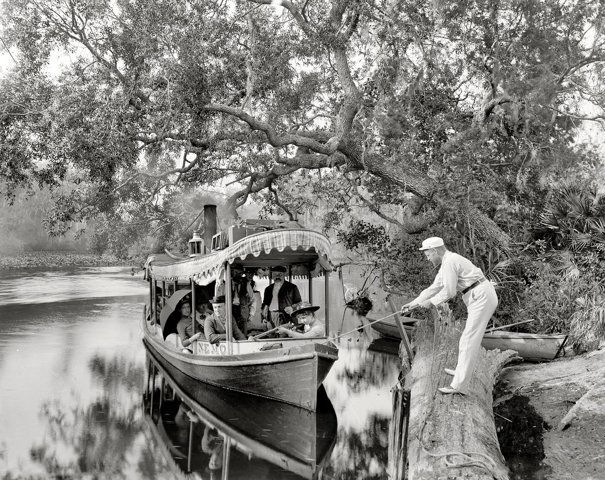 #55 A landing on the Tomoka, Florida circa 1900
