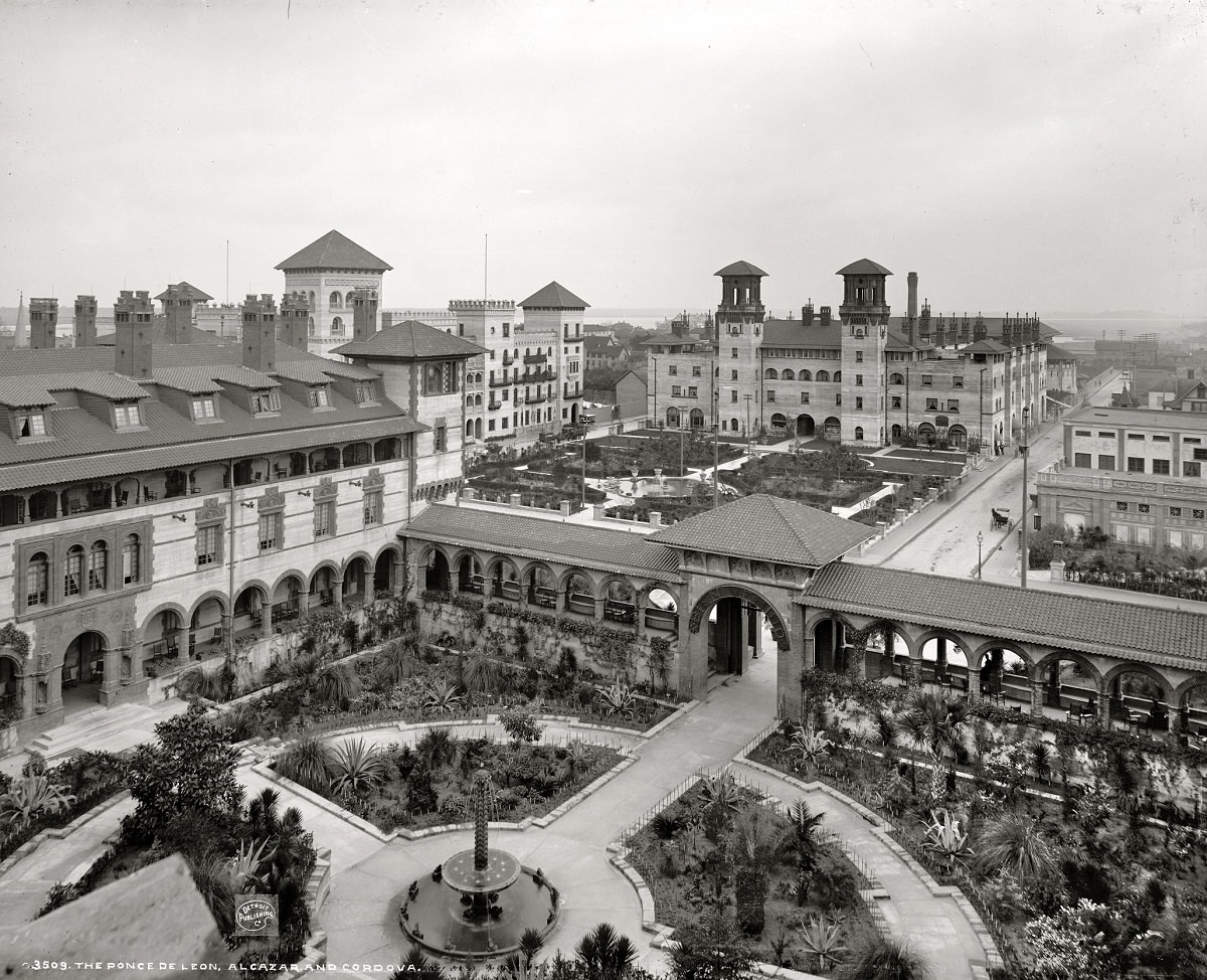 #8 The Ponce de Leon, Alcazar and Cordova hotels, St. Augustine, Florida, circa 1897