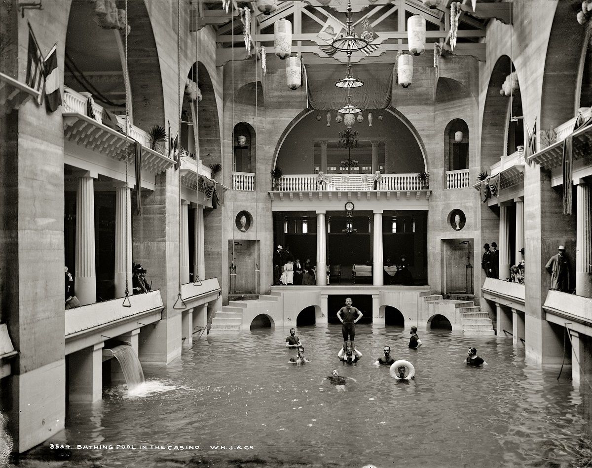 #11 Bathing pool in the Casino at the Ponce de Leon Hotel, St. Augustine, Florida, 1899