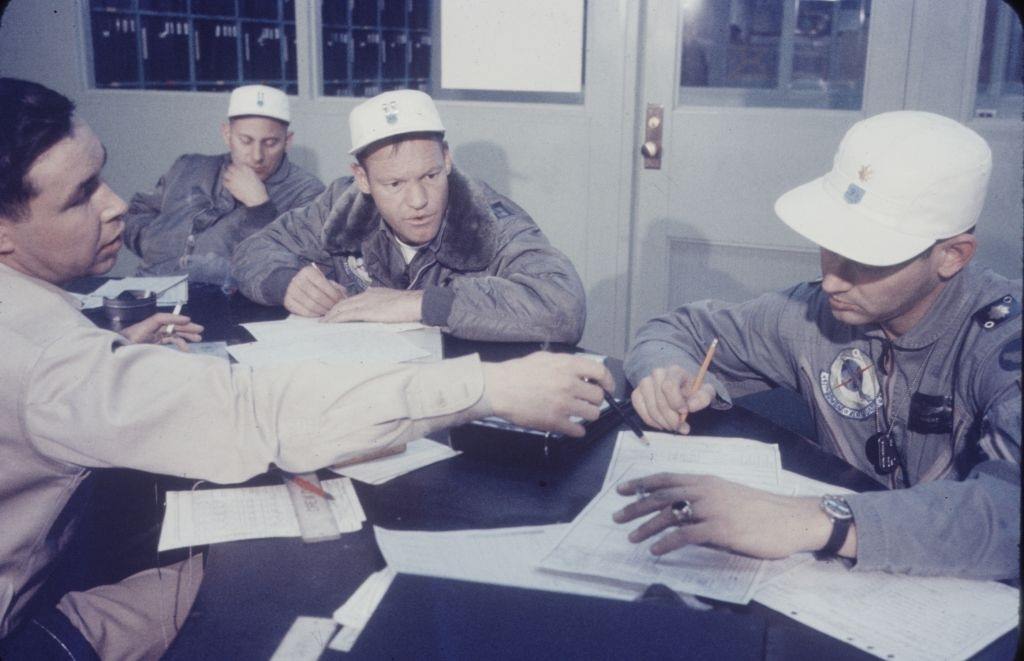 #19 Men working in 99th Air Base Wing, Las Vegas, 1958