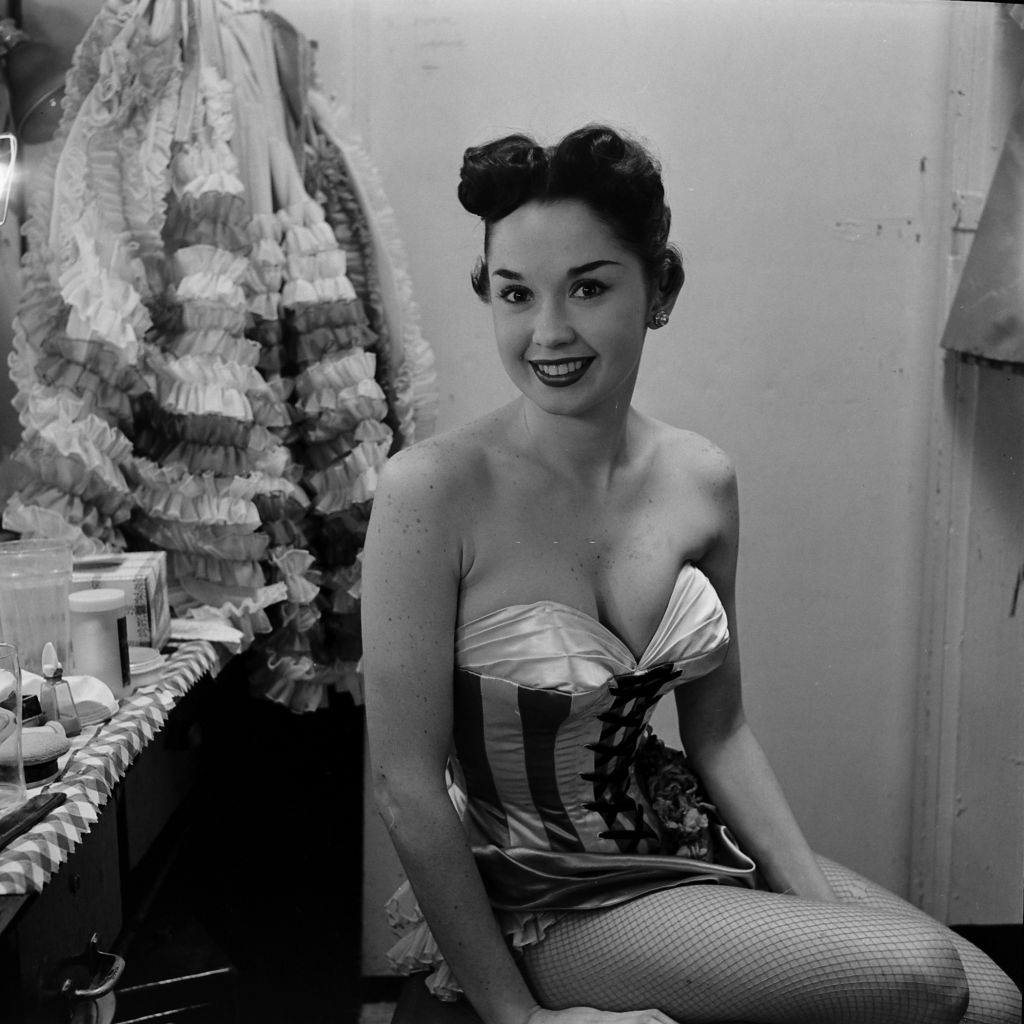 #21 Dale Strong before her performance, Las Vegas, 1952.