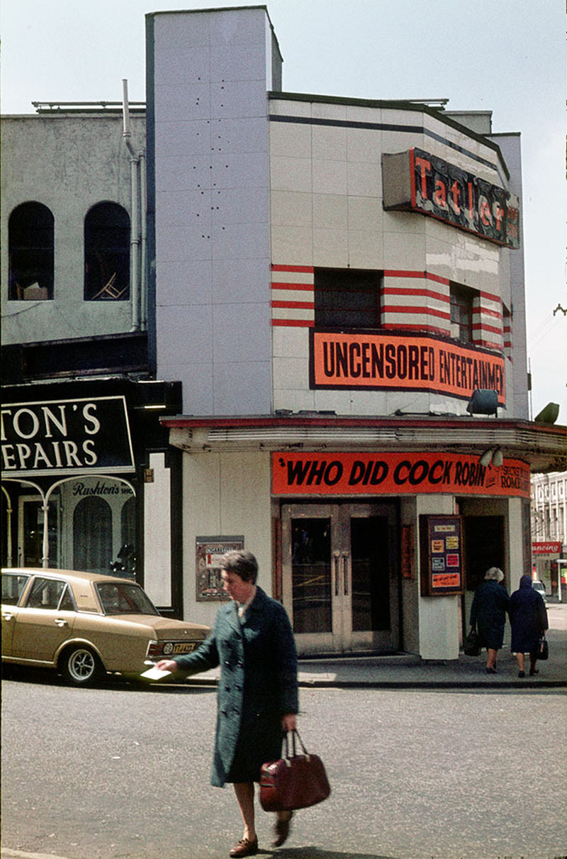 #49 The Tatler cinema on the corner of Whitworth Street and Oxford Road Station Approach in 1974 – later became part of the Cornerhouse arts venue