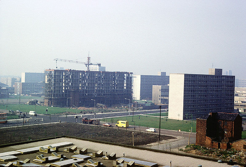 #63 The Cooper House block of flats under construction, 1973