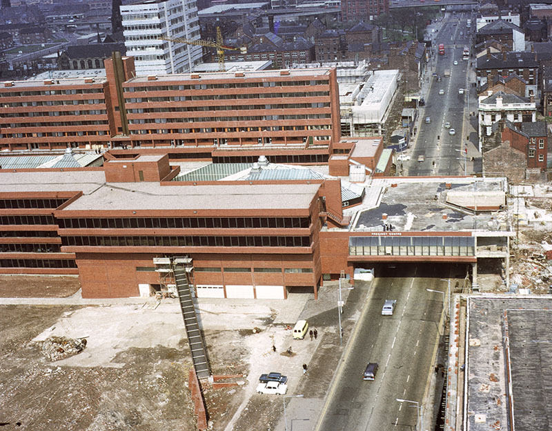 #73 View across Oxford Road to the Royal Northern College of Music in 1976