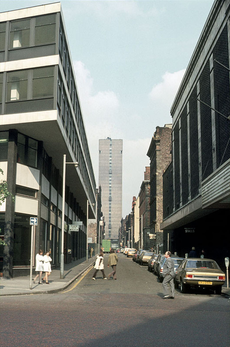 #3 iew along Brazennose Street from Deansgate to Albert Square, 1972.