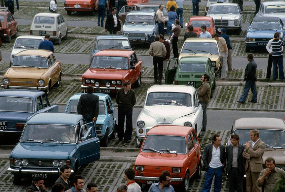 #49 Used car market, Poznań, 1980s.