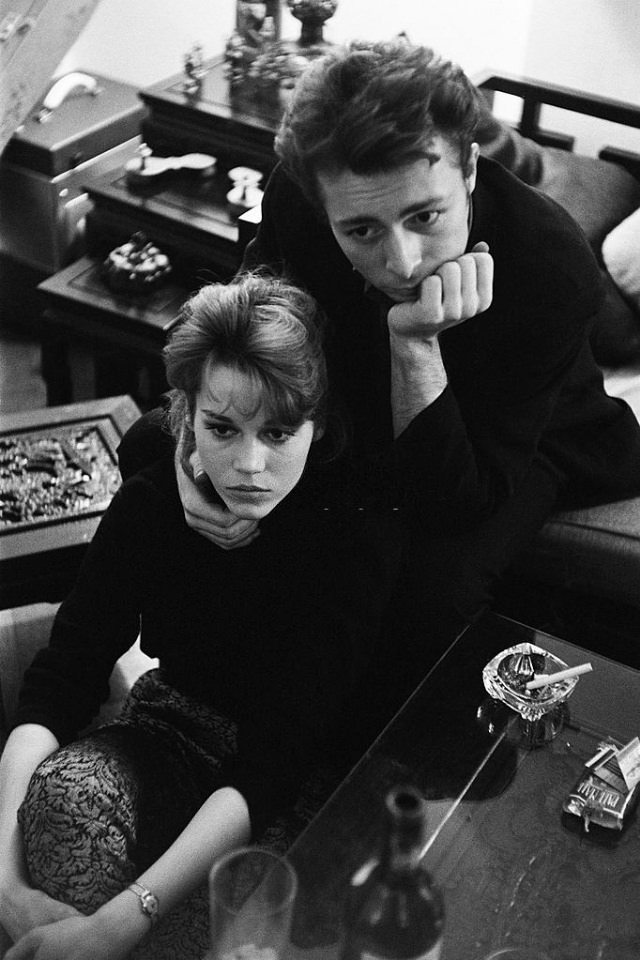 #4 Jane Fonda sitting in the dining room with a friend.