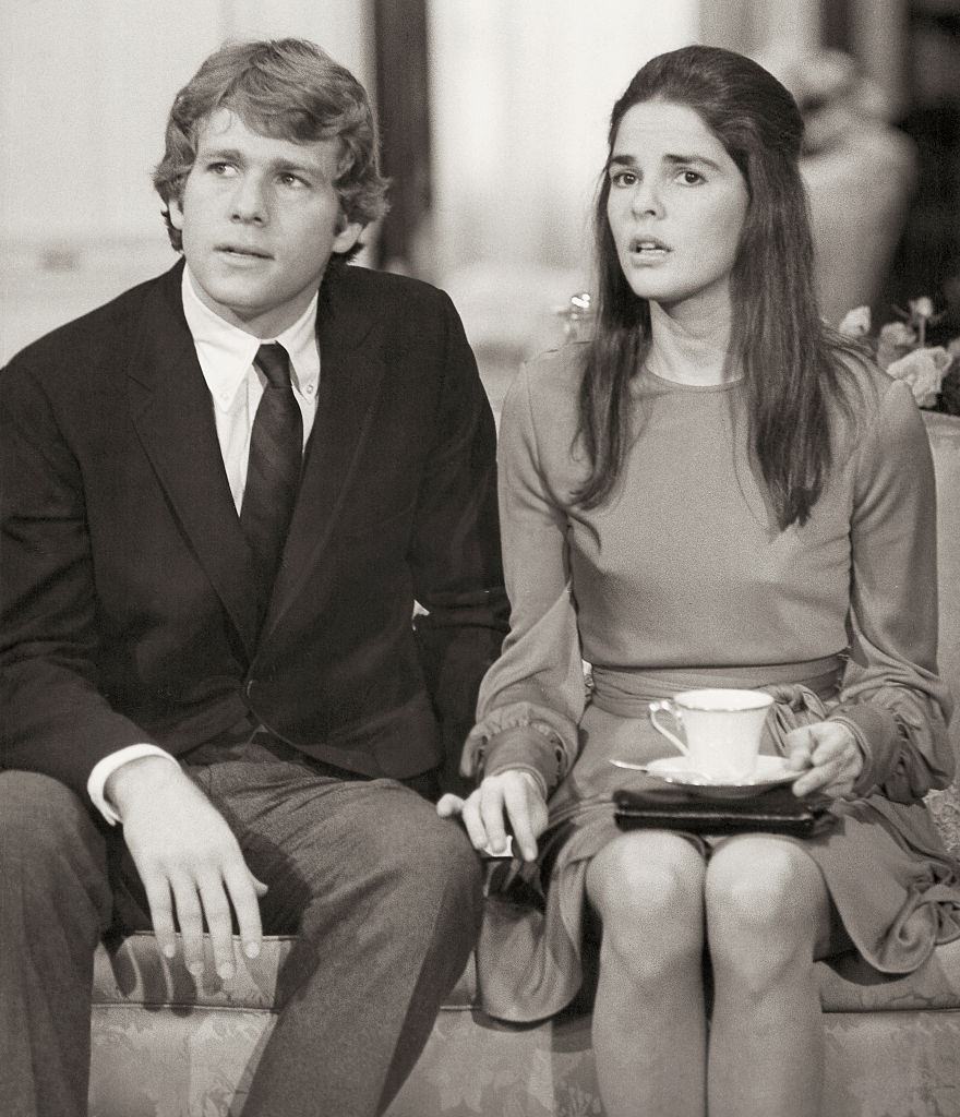 #3 Ali MacGraw with Ryan O’Neal during a scene from movie, Love Story, 1969.