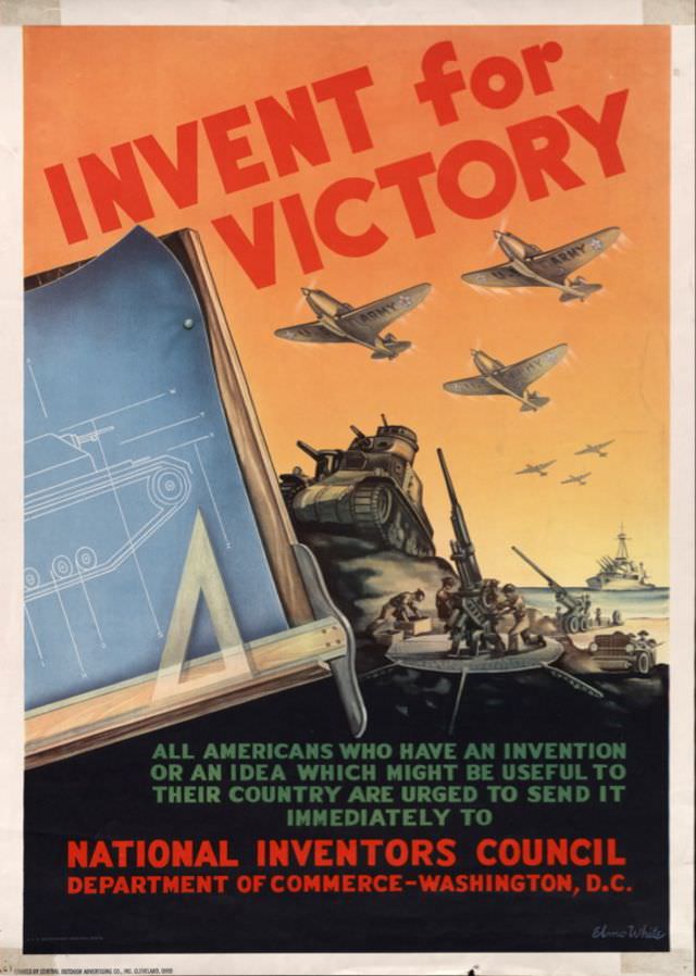 #39 Calling all inventors. A WWII propaganda poster