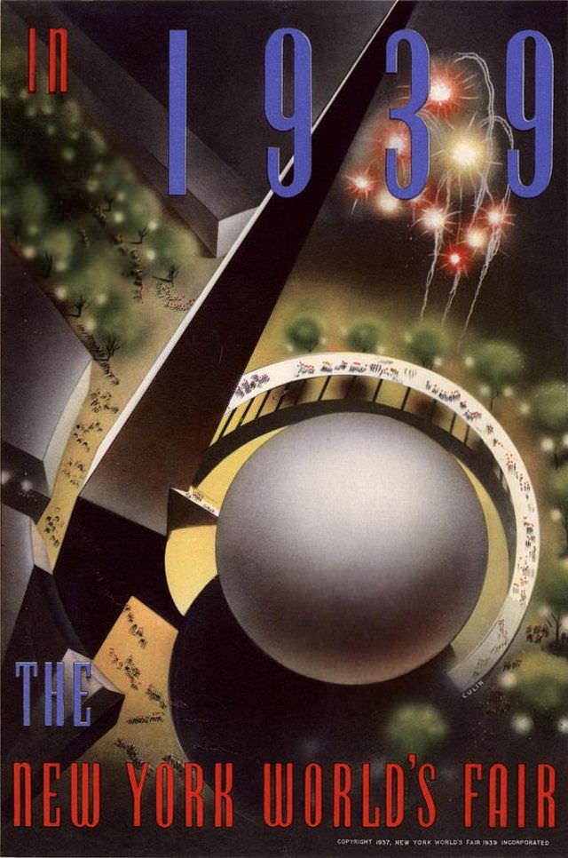 1939 New York World’s Fair poster by Joseph Binder