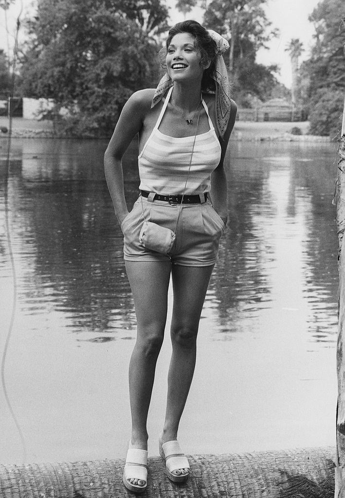 #19 Barbi Benton in hot pant, 1985.