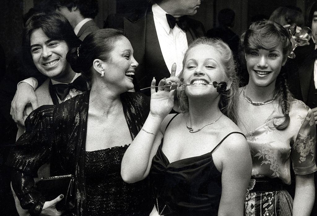 #35 Barbi Benton with Jon Mercedes, Carol Connors, and Charlene Tilton , 1981.