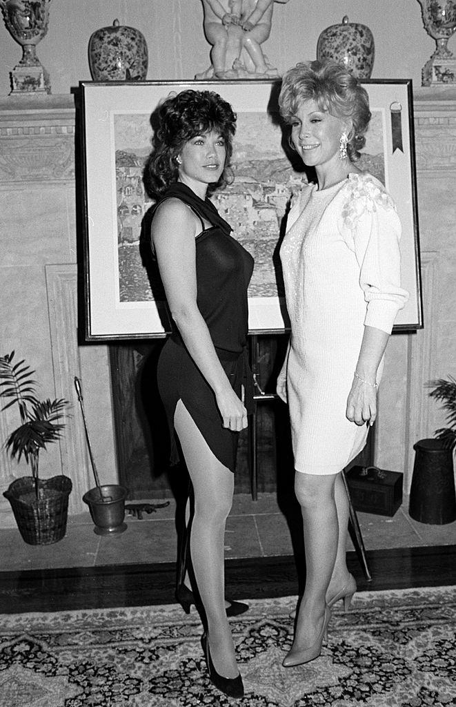 #37 Barbi Benton with Barbara Eden, 1984.