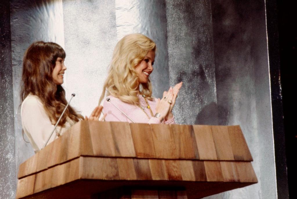 #28 Barbi Benton with Prunilla Hutton in ‘The 1974 Country Music Awards’, 1974.