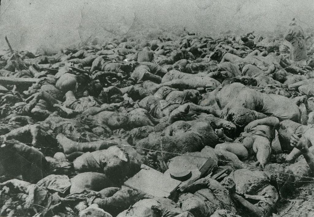 #18 Thousands of bodies of fire whirl victims at the former Army Clothing Depot site.
