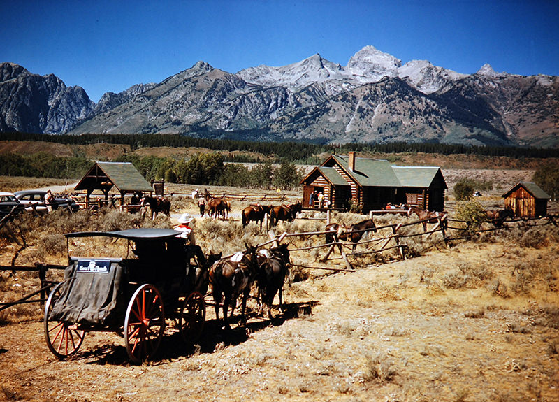 #11 A view of the Chapel of the Transfiguration (Episcopal), in Grand Teton National Park, 1948