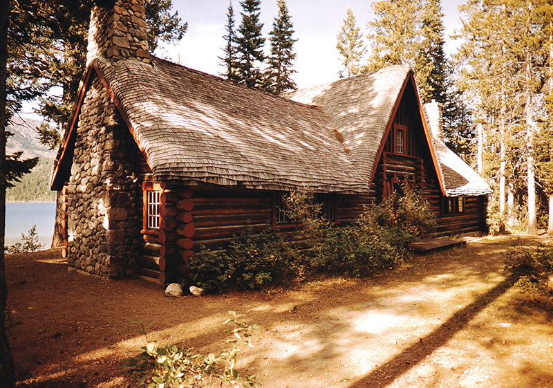#17 A beautiful old house at Jackson Hole Valley, Wyoming, 1948.